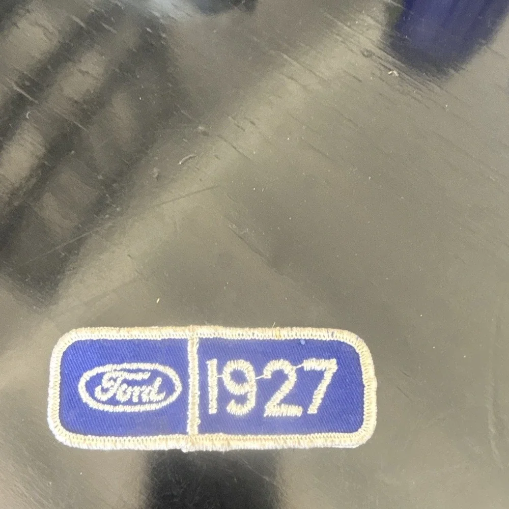Vintage Ford 1927 Patch Embroidered Oval Script Logo Model T Anniversary Uniform